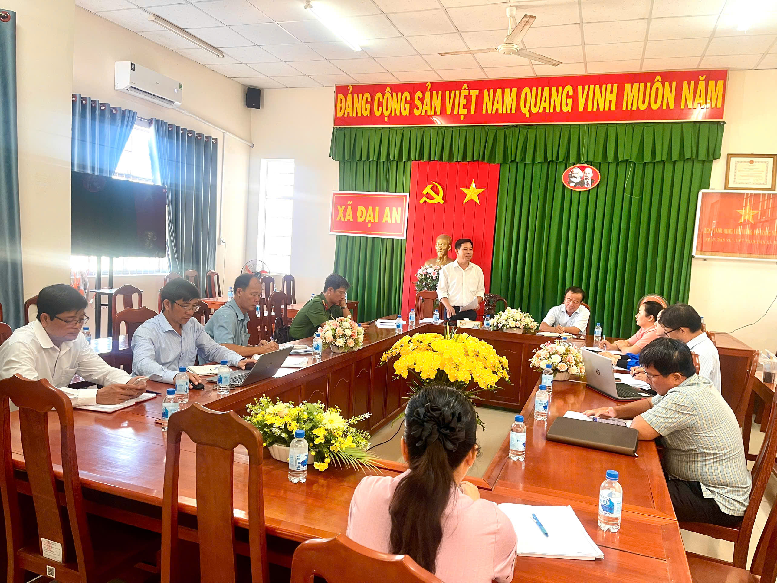 Đoàn giám sát của Thường trực Hội đồng nhân dân xã Đại An giám sát kết quả giải quyết các ý kiến, kiến nghị của cử tri trước và sau kỳ họp thường lệ năm 2025 của HĐND xã Đại An, nhiệm kỳ 2021 - 2026