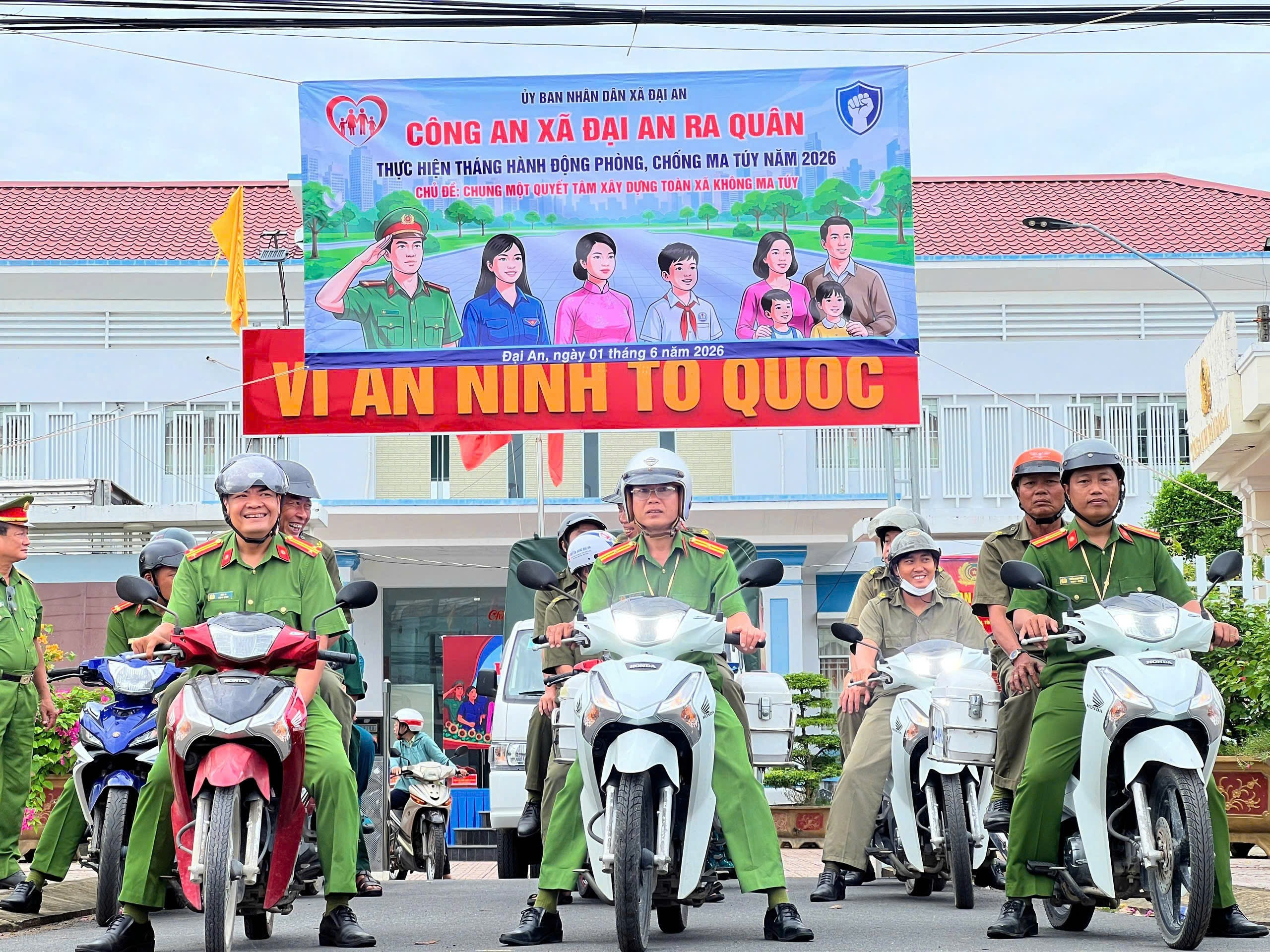 Ủy ban nhân dân xã Đại An tổ chức Lễ ra quân thực hiện Tháng hành động phòng, chống ma túy năm 2026