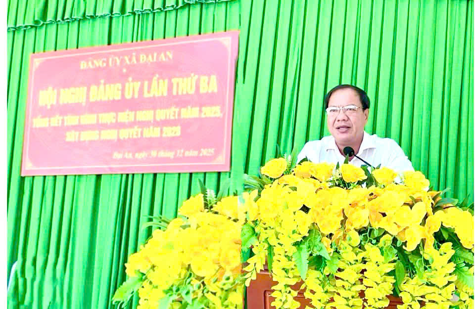 Đảng bộ xã Đại An tổ chức Hội nghị tổng kết năm 2025
