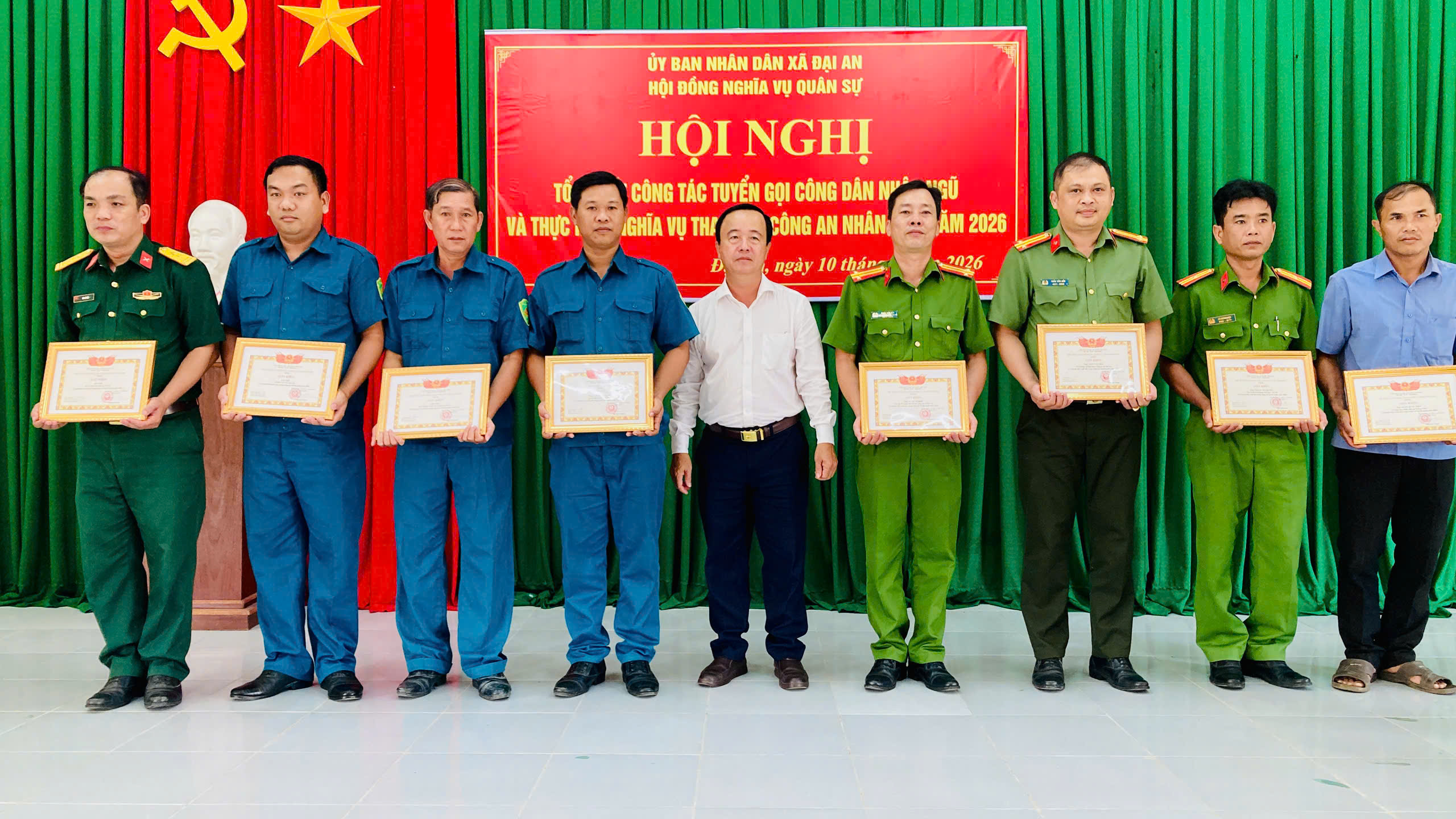 Đại An tổng kết công tác tuyển chọn gọi công dân nhập ngũ năm 2026