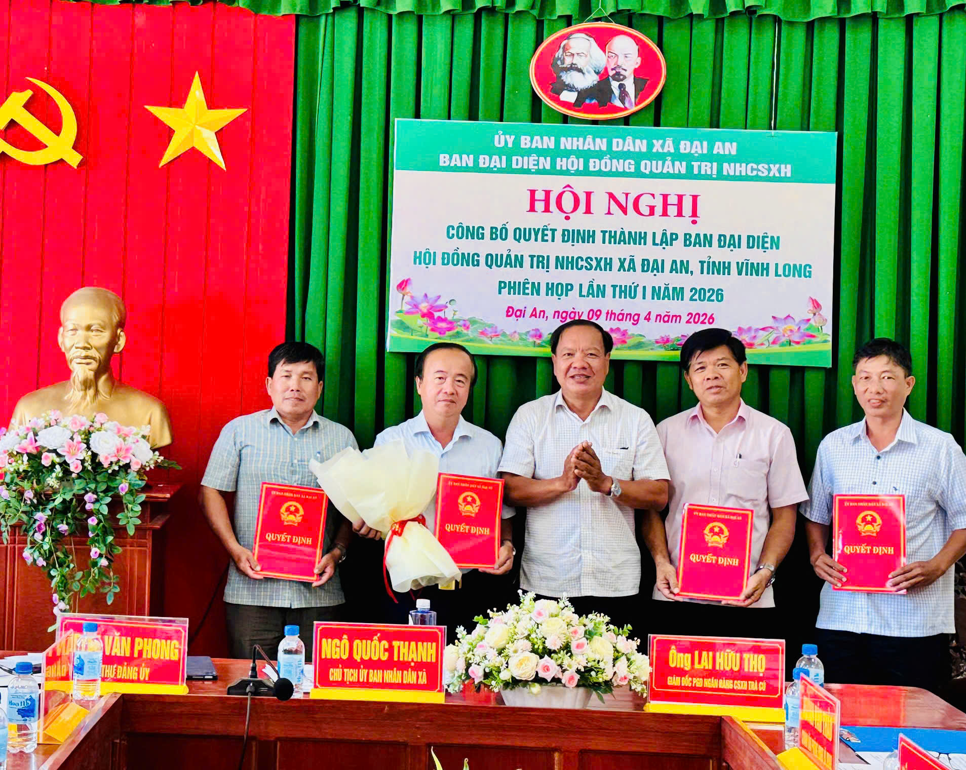 ĐẠI AN RA MẮT BAN ĐẠI DIỆN HỘI ĐỒNG QUẢN TRỊ NGÂN HÀNG CHÍNH SÁCH XÃ HỘI