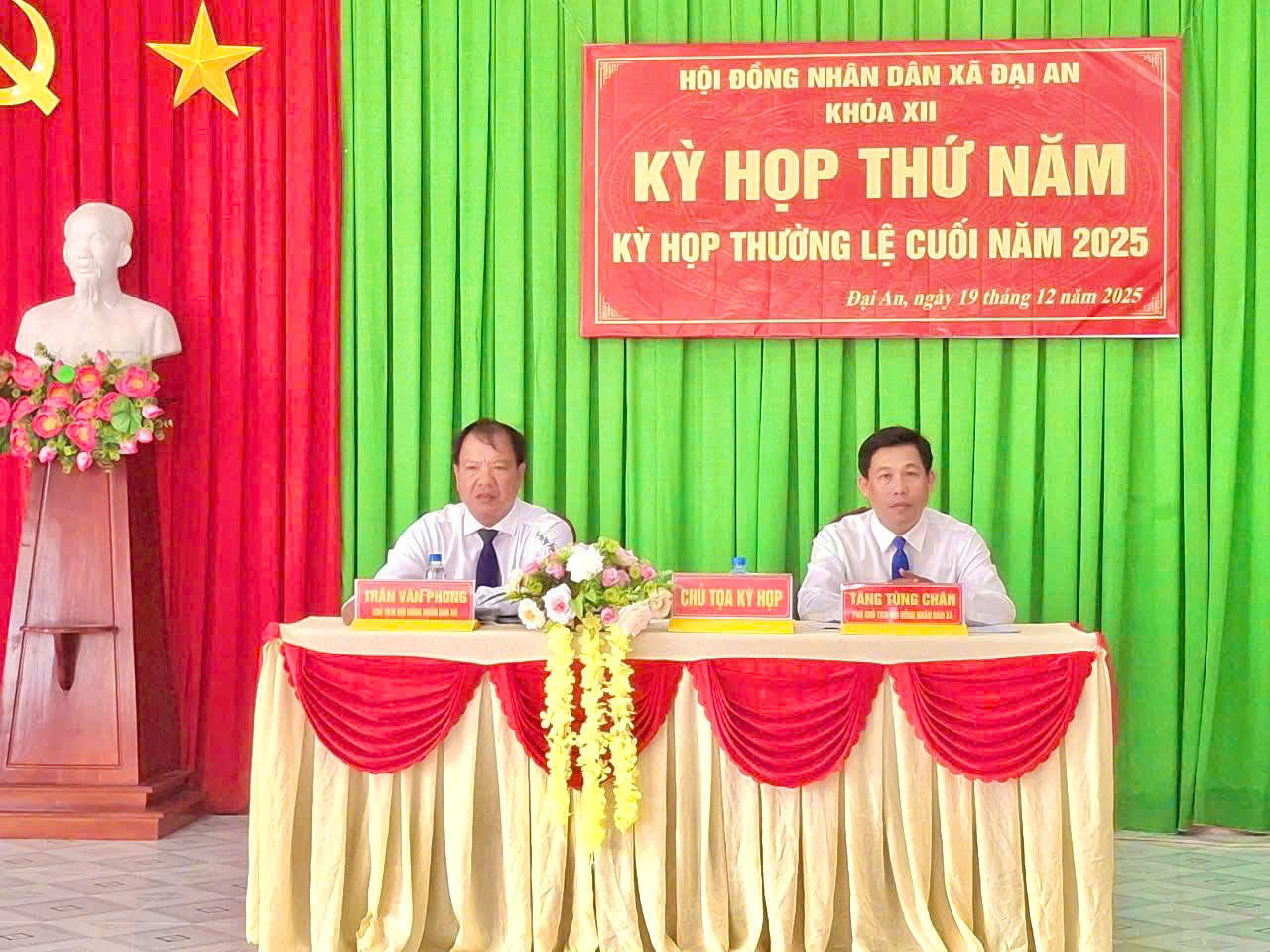 HĐND xã Đại An khóa XII tổ chức Kỳ họp thứ năm (Kỳ họp thường lệ cuối năm 2025)